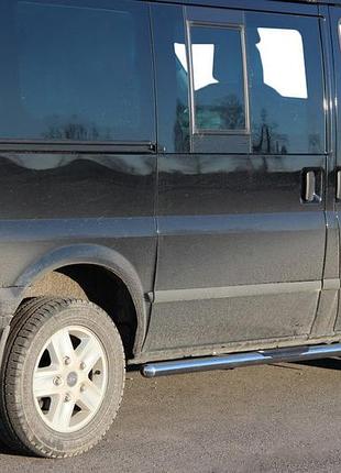 Боковые трубы bb002 (2 шт., нерж.) 60 мм, короткая база для ford transit 2000-2014 гг