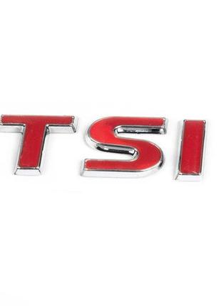 Напис tsi (під оригінал) всі червоні для volkswagen passat b7 2012-2015рр