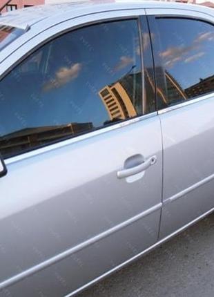 Зовнішня окантовка вікон (4 шт., нерж.) для ford mondeo 2000-2007 рр