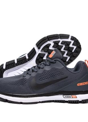 Мужские кроссовки сетка nike running grey