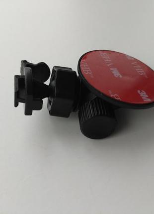 Кріплення на 3m скотчі для відеореєстратора xiaomi yi smart car dvr dash camera - оригінал чорний3 фото
