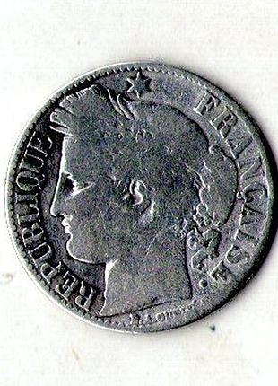 Франція - франция › пятая республика 1 франк 1881 срібло №1333