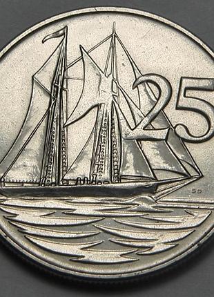 Каймановы острова › королева елизавета ii 25 центов, 1992-1996  №320