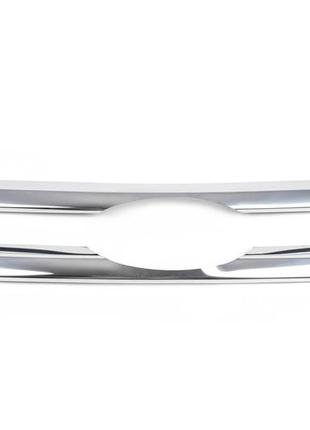 Накладка на решетку радиатора (2 шт, нерж) carmos - турецкая сталь для ford transit 2000-2014 гг