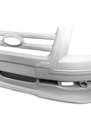 Накладка на передній бампер (2006-2014, з решіткою) для ford transit рр