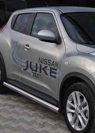 Бічні труби ø60 (2 шт., нерж.) для nissan juke 2010-2019 рр