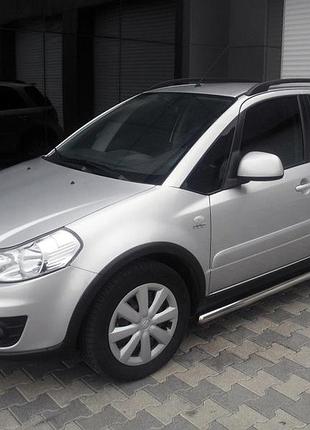Бічні труби d50 (2 шт., нерж) для suzuki sx4 2006-2013рр