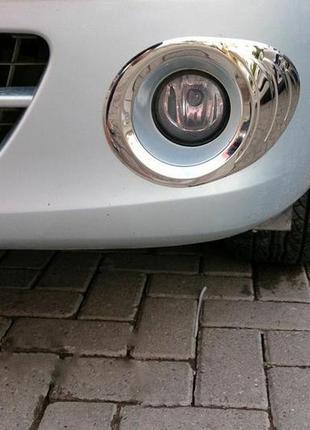 Окантовка на противотуманники (2 шт, нерж) для renault kangoo 2008-2020 гг