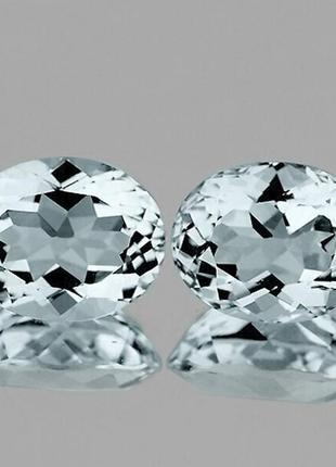 Аквамарин 6 х 8 мм пара