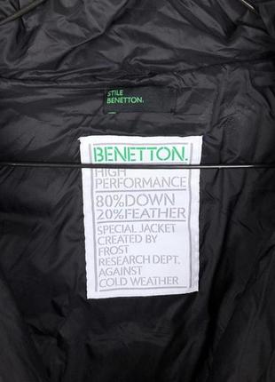 Чёрное пальто курточка пуховик зимняя зимний benetton2 фото