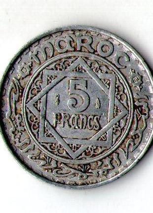 Марокко французский протекторат 5 франков, 1951год №842