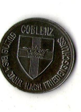 Немеччина - німеччина 10 пфенінгів 1918 нотгельд залізо г.гобленц no790