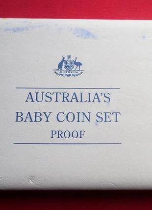 Австралія набір монет пруф.цвітні.в коробці .сертифікат2 фото