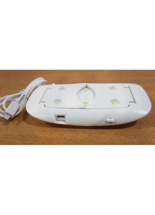 Led uv лампа 6 w для нігтів манікюру sun mini сушка ультрафиол...6 фото