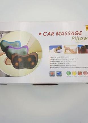 Роликова масажна подушка інфрачервоний масажер для спини та шиї7 фото