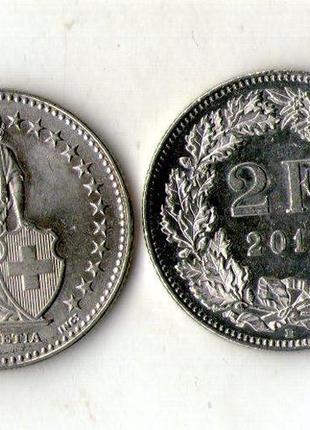 Швейцарія 2 франка  2007-2010 рік №993/6