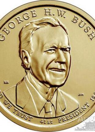 Сша 1 доллар 2020 года 41 президент джордж буш старший