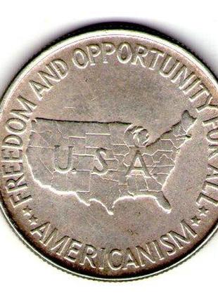 Сша 1/2 доллара 1952 серебро юбилейная №1632 фото