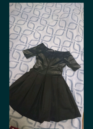 Сукня з шкіряним верхом2 фото