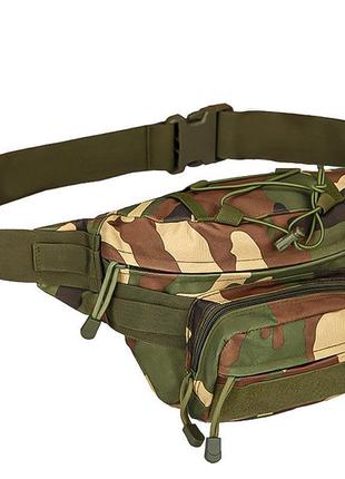 Сумка-бананка тактическая на пояс aokali outdoor a29 camouflage green