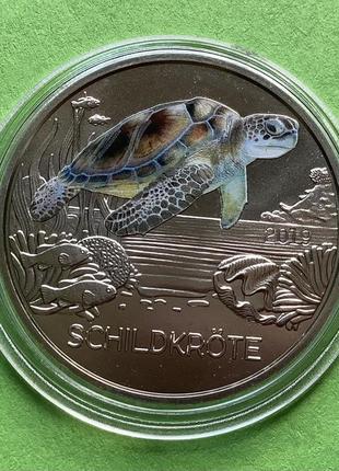 Австрія - австрия 3 евро 2019 г. черепаха , unc.