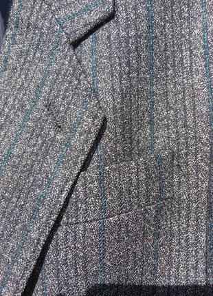 Woolmark винтажный пиджак из натуральной шерсти ,твидовый жакет 48 размер9 фото