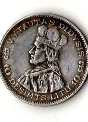 Литва 10 літ 1936 рік муляж №010