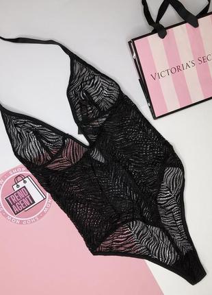 Шикарное боди victoria’s secret оригинал xs s черное белье новое