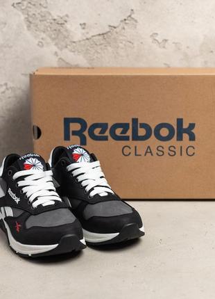 Подростковые кожаные кроссовки reebok6 фото