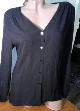 Вискозная блузка, рубашка s/m