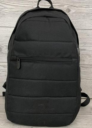 Рюкзак спортивный городской мужской черный андер армор черный значок, молодежный прочный практичный