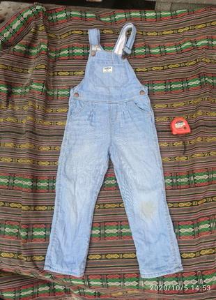 Джинсовий комбінезон на флісі