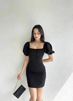 Чорна сукня з відкритою спиною1 фото