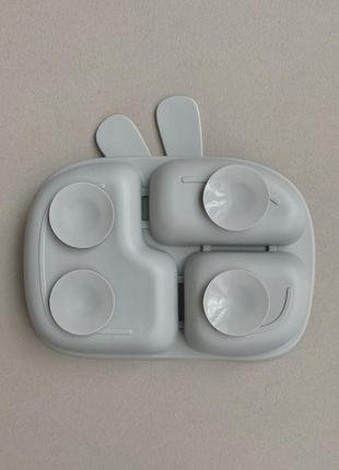 Набор детской силиконовой посуды для первого прикорма для детей