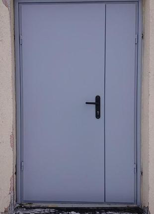 Двери входные металлические "однолистовая коричневая" 900*2050 мм технические двери тамбурные со склада7 фото