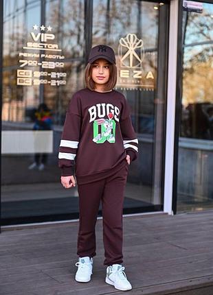 Костюм спортивний трикотажний підлітковий зріст 140-1705 фото