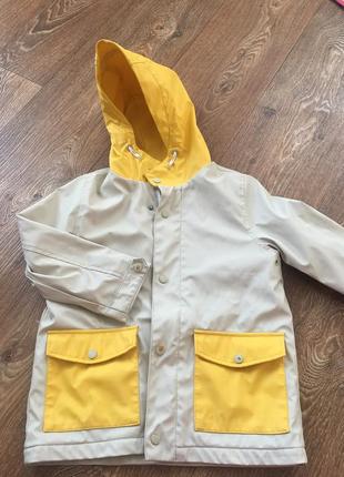 Куртка ветровка дождевик zara 4-5 лет 110 см