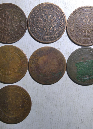 Царизм, мідні монети з 1869 р. до миколи 2. 24 монети без повт.7 фото