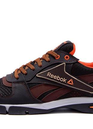 Мужские летние кроссовки сетка reebok street style brown2 фото