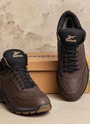 Чоловічі зимові черевики reebok classic brown9 фото