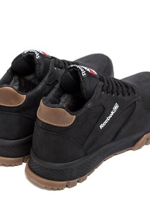 Мужские зимние кожаные ботинки rbk g-step  black4 фото