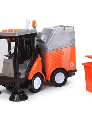 Игрушка подметально-уборочная машина с контейнером