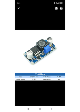 Повышающий модуль xl6009e1 4а