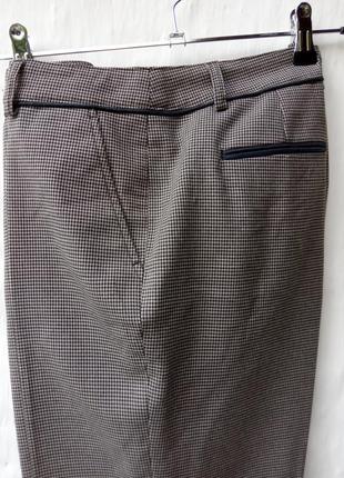 Стильні вовняні штани в принт гусяча лапка taifun collection 🖤5 фото