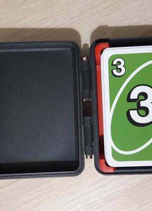 Коробка для хранения карт гра уно флип карткова гра uno flip10 фото