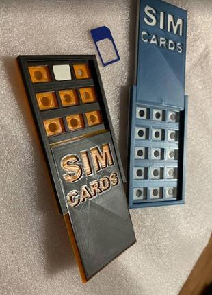 Кошелёк на магнитной застёжке для хранения nano sim card