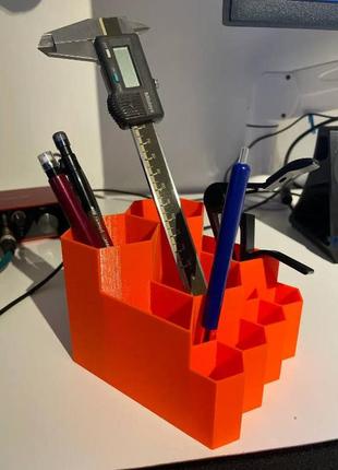 Настільна підставка органайзер під інструмент пензлі ручки каранд10 фото