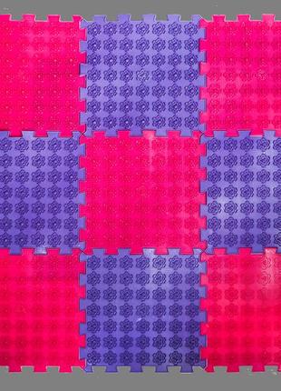 Акупунктурний масажний килимок лотос 9 елементів