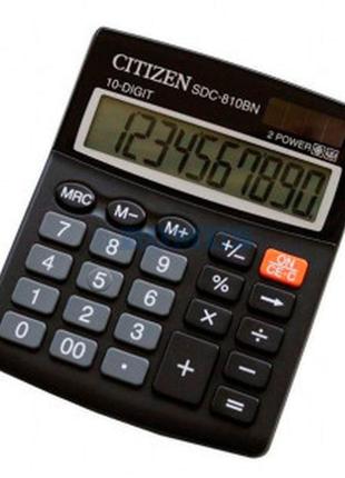 Калькулятор citizen 10 роз. чорний sdc-810nr