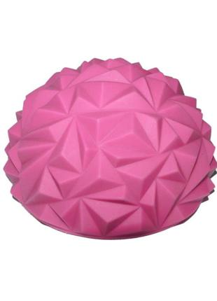 Півсфера масажна балансувальна кристал rollerua 15 см фуксія